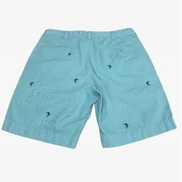 J. Crew Marlin Embroidered Swordfish Shorts Men's Size 32 Cool Comfort Summer - Picture 2 of 4